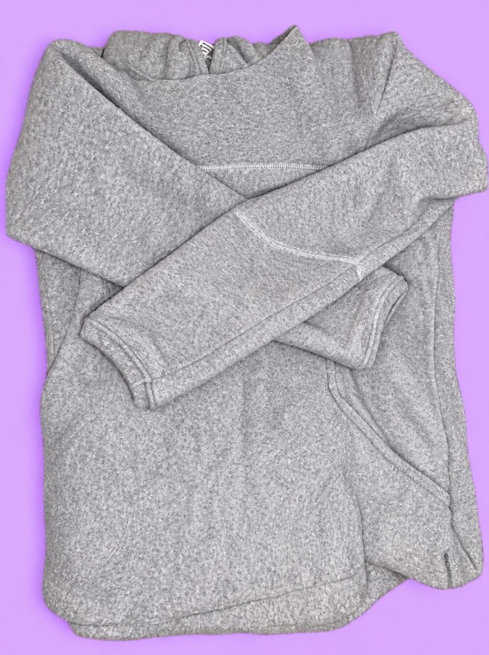 Columbia Heather Gray Crew Pullover Sweatshirt